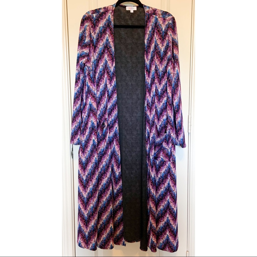 LuLaRoe Patterned Sarah Duster Cardigan
